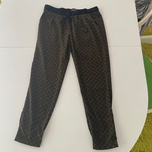 Sanctuary Olive & Black printed joggers medium